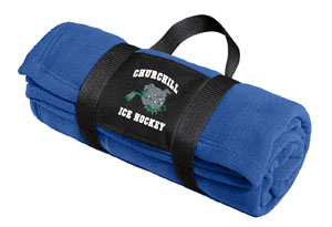 Churchill Ice Hockey - Fleece Blanket with Carry Straps