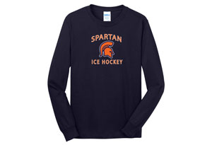 West Springfield Ice Hockey - Cotton Long Sleeve T-shirt